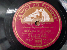 78 giri-10"BRUNO PALLESI"ESCLAVA -RICORDATI RAGAZZO" LA VOCE DEL PADRONE HN 2421