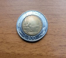 Moneta 500 Lire 1989 difetto