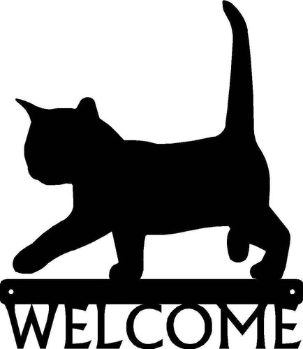 Insegna benvenuto cat - di, #02