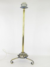 LAMPADA DA TAVOLO VINTAGE FERRO BATTUTO METALLO SBALZO ELEGANTE CLASSICA CH37