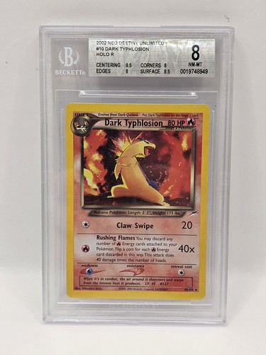 Pokemon card dark - card, typhlosion