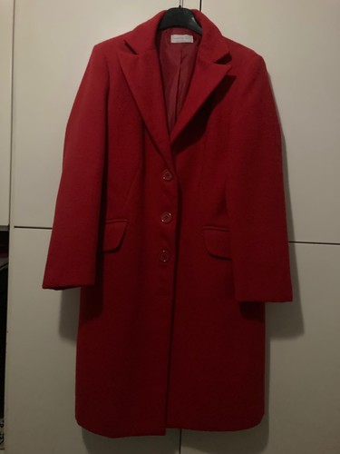Cappotto rosso donna - lana, tg
