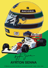 Ayrton Senna Casco McLaren Art