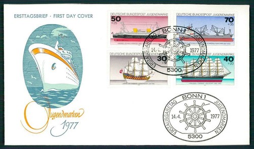 Germania fdc 1977 - germania, spedizione