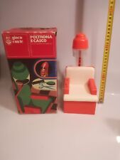 Casco e poltrona per barbie vintage anni 70