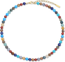 Collana Chakra Da Donna, Collana Da Donna Con Perline Di Pietre Naturali Arcobal