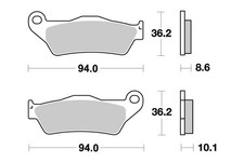 Pastiglie freno Semi-metallic per KYMCO PEOPLE 150 S I ABS 2017-2020 Anteriore