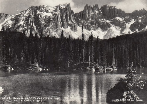 Dolomiti lago carezza - carezza,, col