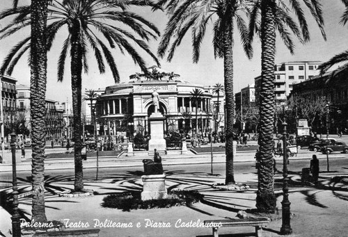 Cartolina palermo teatro - palermo,