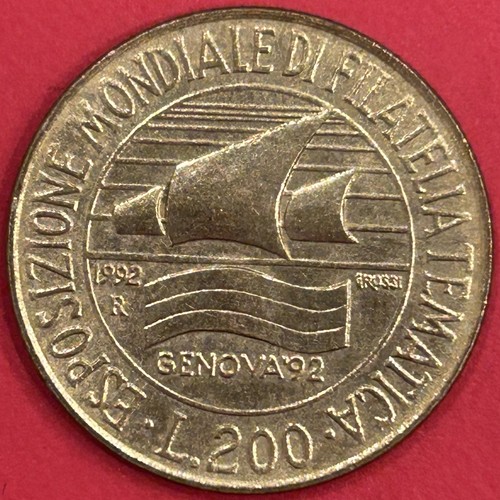 Moneta 200 lire - moneta,