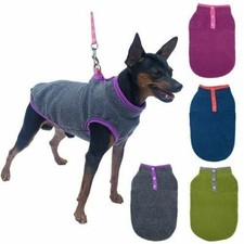 Cappotto Cucciolo Giacca Bottone Morbido Pile Invernale Caldo Pet Cane Maglione Vestiti Cane