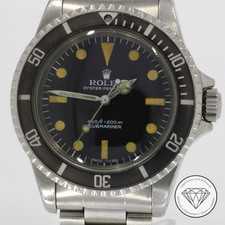 Rolex Vintage Submariner 40mm No Date Unpolished Automatico 5513 del 1977 xxyy