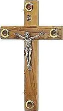 Crocifisso a croce in legno di