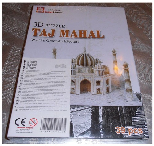 Puzzle tridimensionale taj - puzzle, 3d