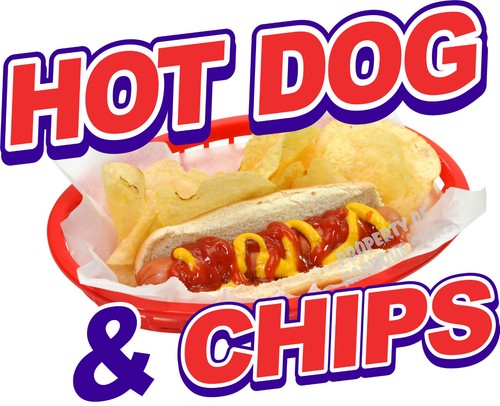 Adesivo vinile hot dog chips - vinile,