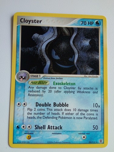 Pokemon card cloyster - pokemon, ex