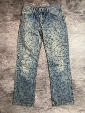 Jeans Levi's 538 personalizzati unici W33 L34 - monogramma dipinto a mano lettera "A"