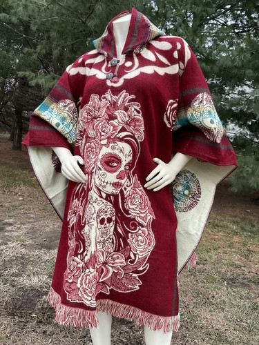 Poncho lana alpaca fatto - poncho,