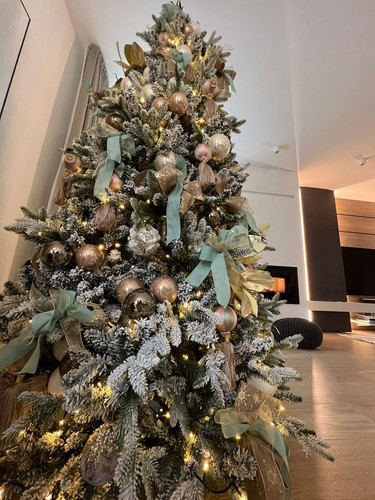 Albero natale innevato - albero, di