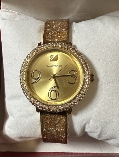 Gold plated swarovski - gold,