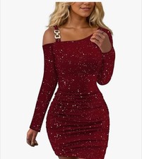 Mini abito sexy con paillettes