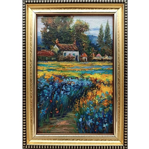 Dipinto olio natura estiva