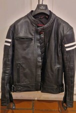 Giacca Moto in Pelle Vintage Sfodrabile Protezioni CE Cafe' Race Custom BIESSE