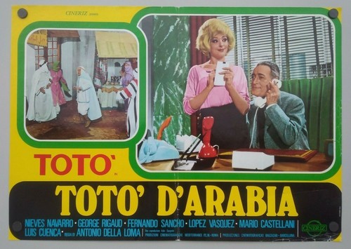 Fotobusta toto arabia - toto', d'arabia