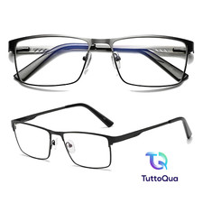 OCCHIALI DA VISTA PRESBIOPIA LETTURA UOMO DONNA +0 A +6,0 FILTRO ANTI LUCE BLU