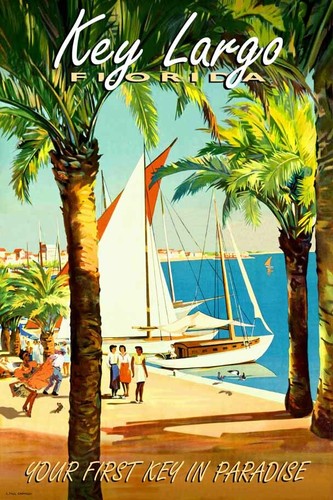 Poster viaggio key largo - viaggio,