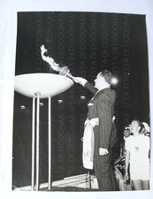FOTO OLIMPIADI ROMA 1960 FIACCOLA  SINDACO ROMA INAUGURA 24X18 SPORT FOTOGRAFIA