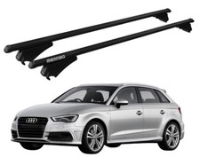 BARRE PORTATUTTO PER AUDI A3 8V SPORTBACK 2013-2020 MENABO ALLUMINIO NERE 