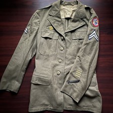 Giacca vintage guerra mondiale anni 40 50 giacca cappotto ww1 ww2 rara toppa sovietica taglia grande