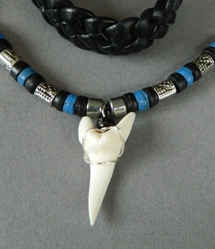 Grande collana denti squalo - grande,