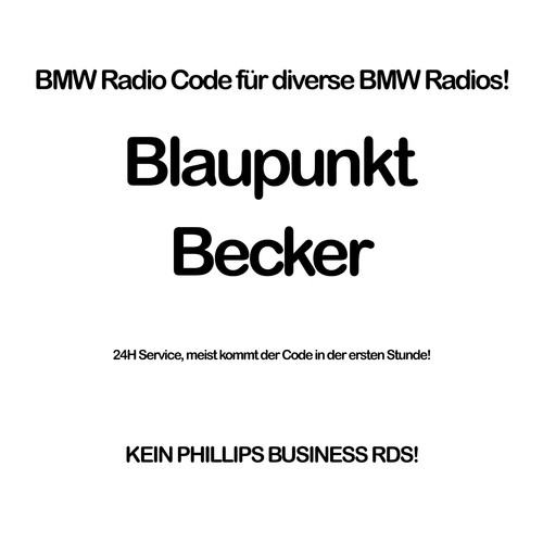 Codice radio bmw blaupunkt - codice,