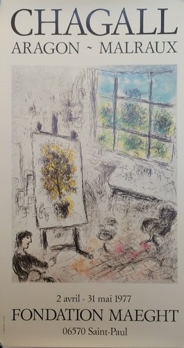 Poster originale chagall 1977 - originale,