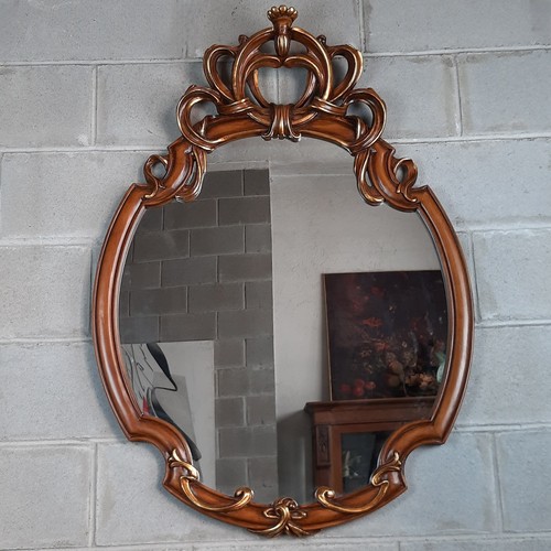 Specchiera ovale legno - specchiera,