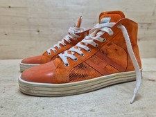 HOGAN REBEL UNISEX DESIGN HIGH-TOP SNEAKER SCARPA PER IL TEMPO LIBERO TAGLIA:41.5 UK:7.5-8 ARANCIONE