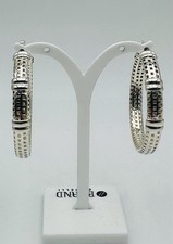 Orecchini a Cerchio Vintage in Argento 800