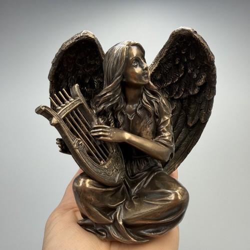 Statuina angelo con arpa - statuina,