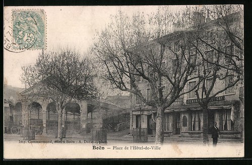 Cpa boen place hotel de - place,