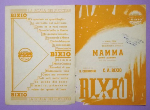 Spartito beniamino gigli - spartito, mamma