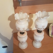 COPPIA LAMPADE/LUME PETROLIO. 