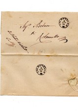 Colonnella , 1878 , piego senza testo , annullo ducale non comune