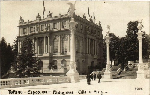 Cpa torino citta parigi - cpa, di