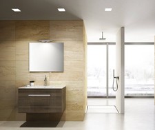 Composizione mobile bagno 90 cm completa Kio Noce