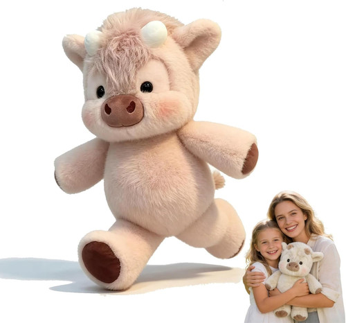 Peluche mucca che corre - mucca,