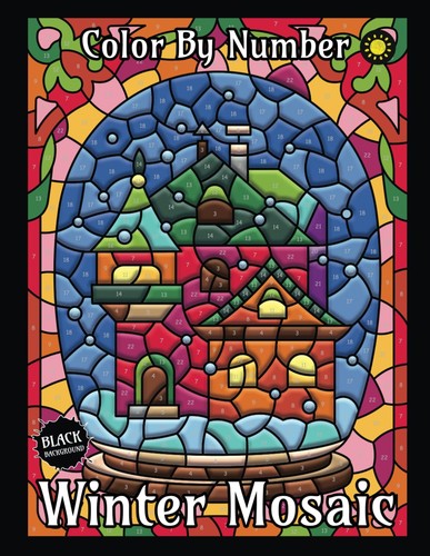 Winter mosaic color number - mosaic, by