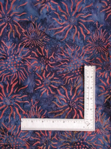 Batik sunflower fabric yard - sunflower,