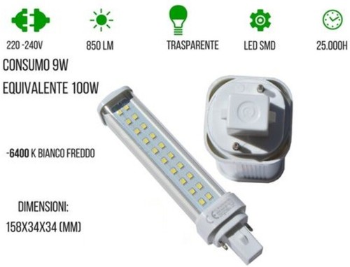 Lampada led 3528 attacco g24 - led,